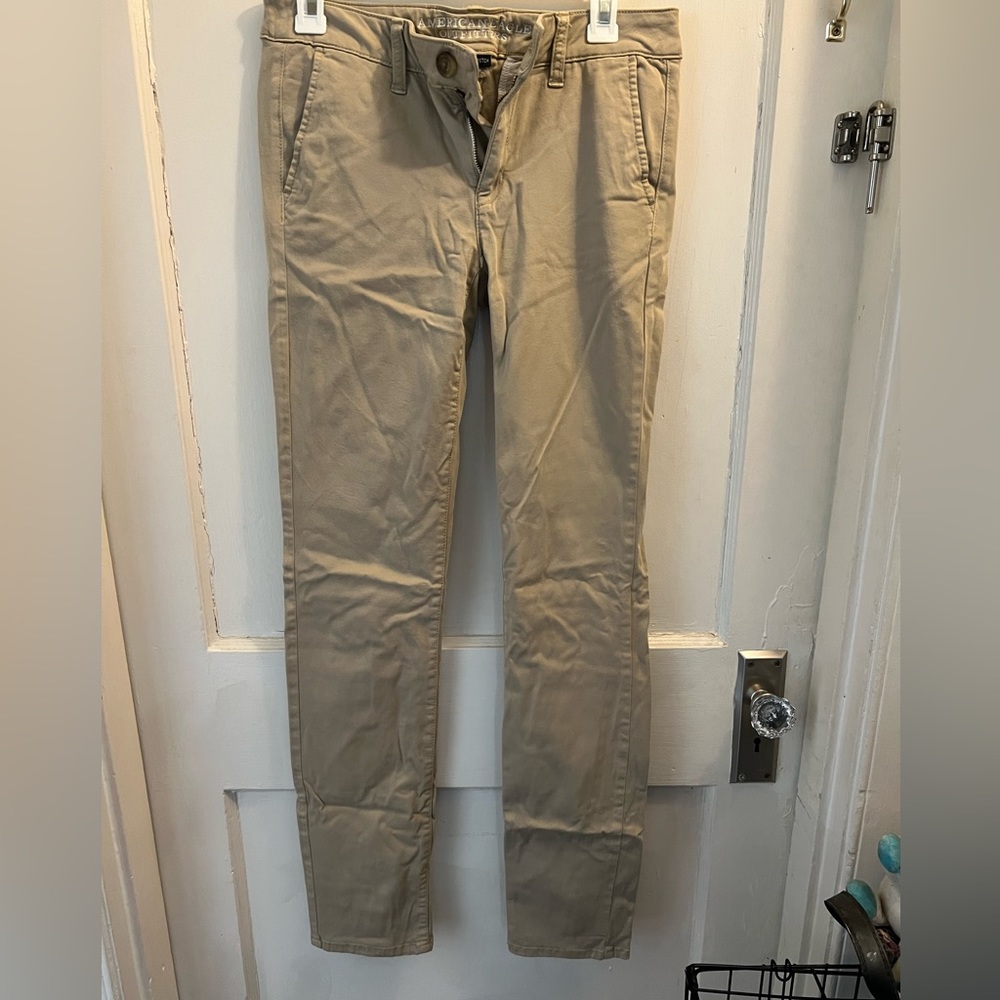 AE skinny khakis